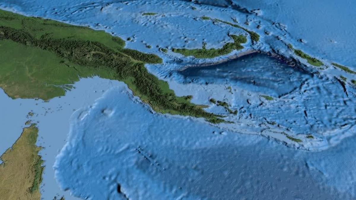 harta de harta prin satelit de papua noua guinee